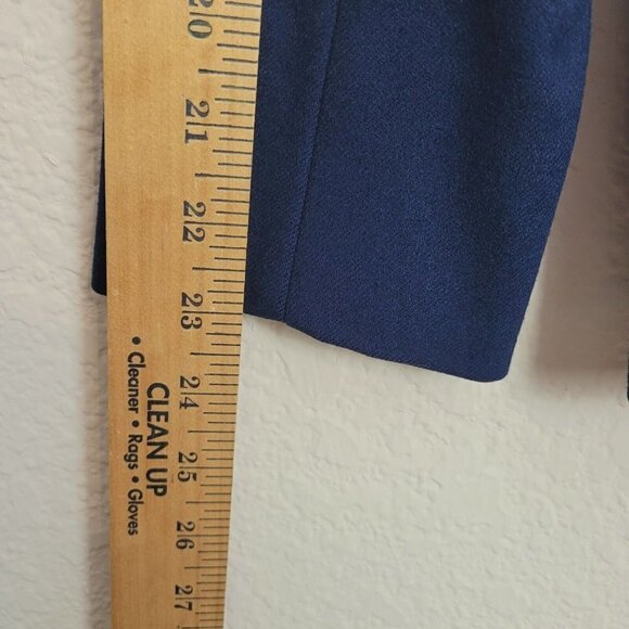 Vintage Late 1960s Pendleton Women's 3 Button Blazer Navy Blue Winter Wool Sz 10 - Picture 5 of 14